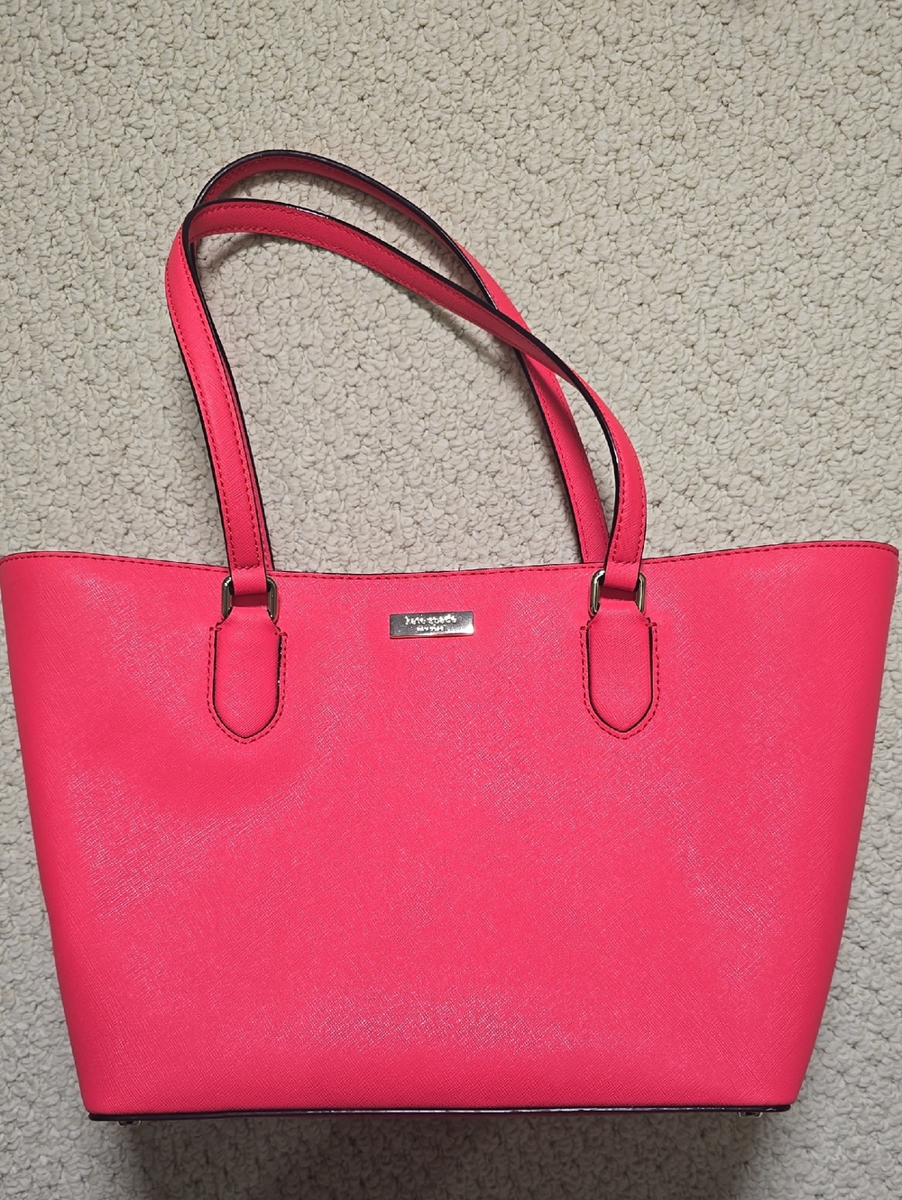 kate spade Hot Pink Small Dally Leather Tote